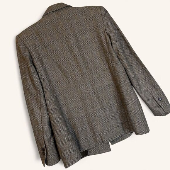 Vintage Gloria Vanderbilt Wool Plaid Blazer Sz 6 Double Breasted 80’s - 90s - Picture 2 of 4